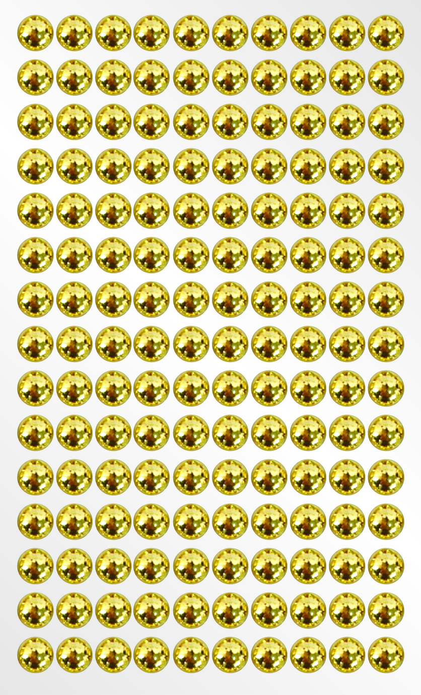 RH146 RHINESTONES GOLD PEARLS 8MM