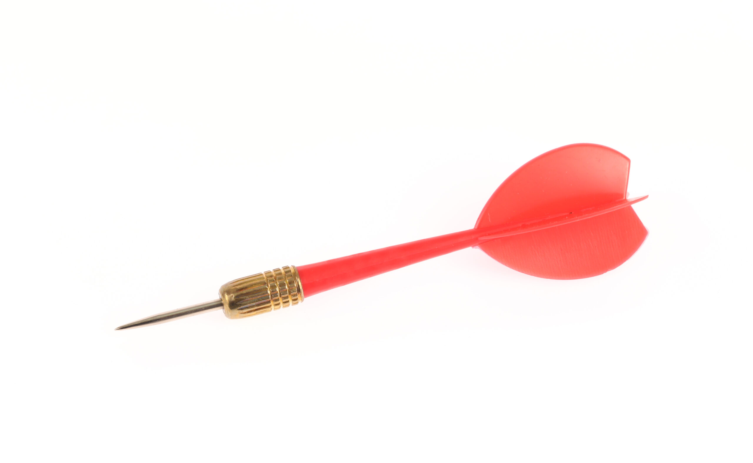 Red,Dart,Isolated,On,White,Background.