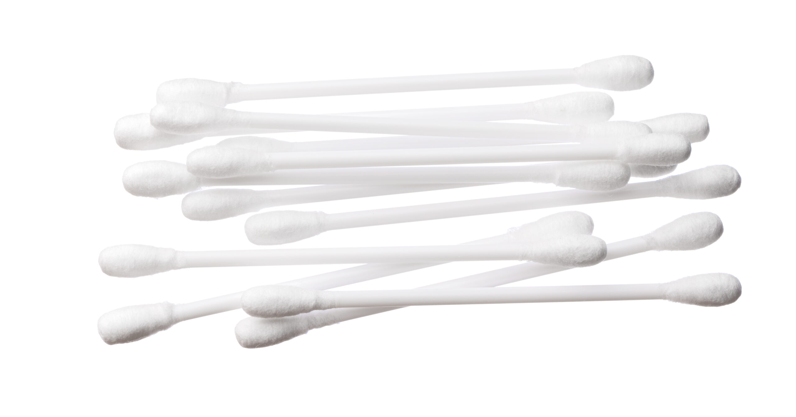 Cotton,Cleaning,Swabs,Isolated,On,White,Background